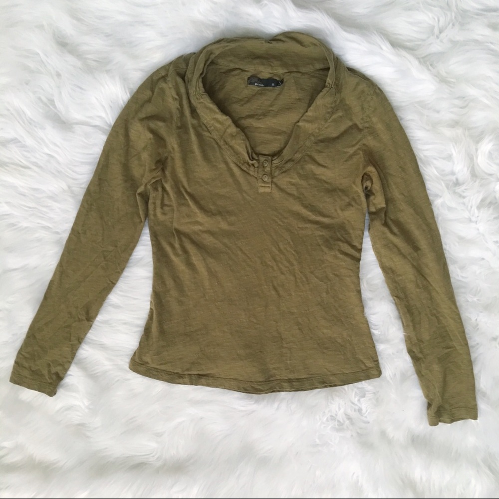 prAna Green Long Sleeve Top